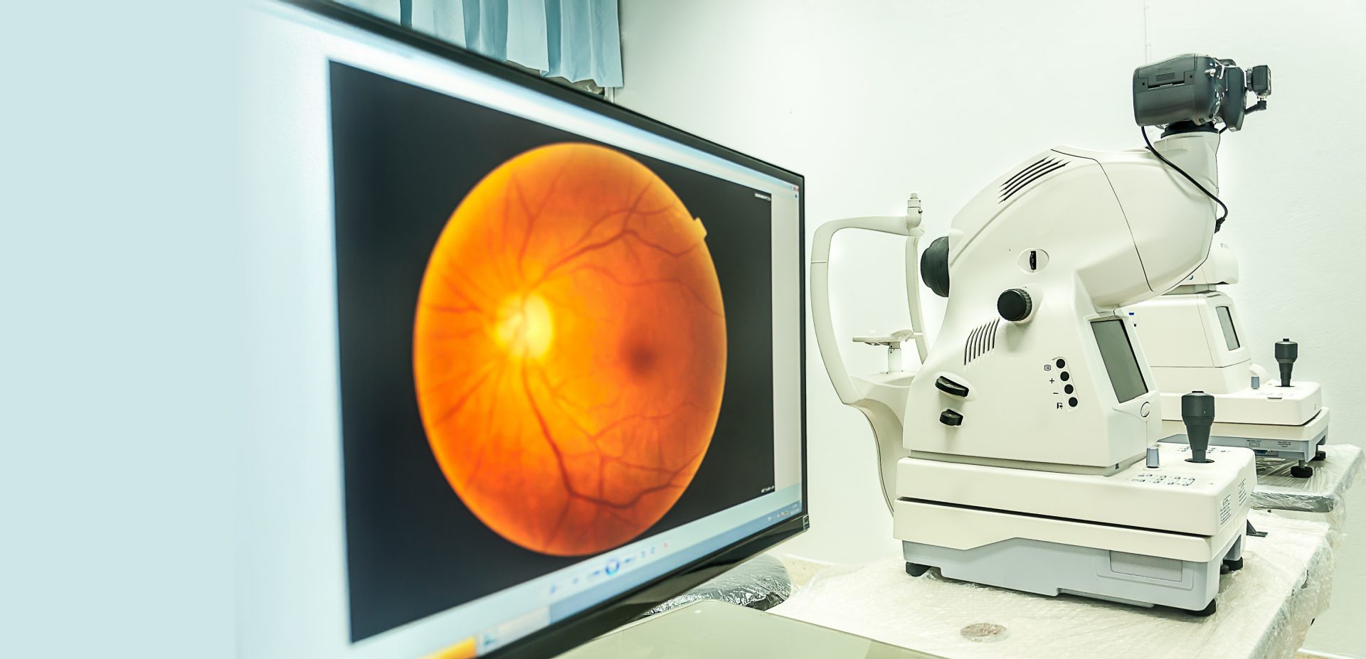 fundus camera use for examination eye in hospital